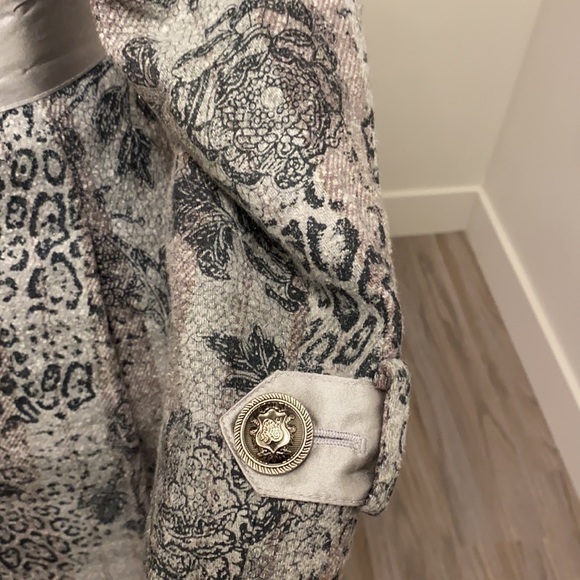 Diane von furstenburg coat with removable rabbit collar - Picture 9 of 12